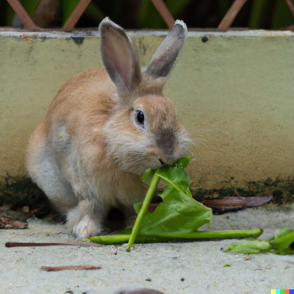 can rabbit eat water leaf?