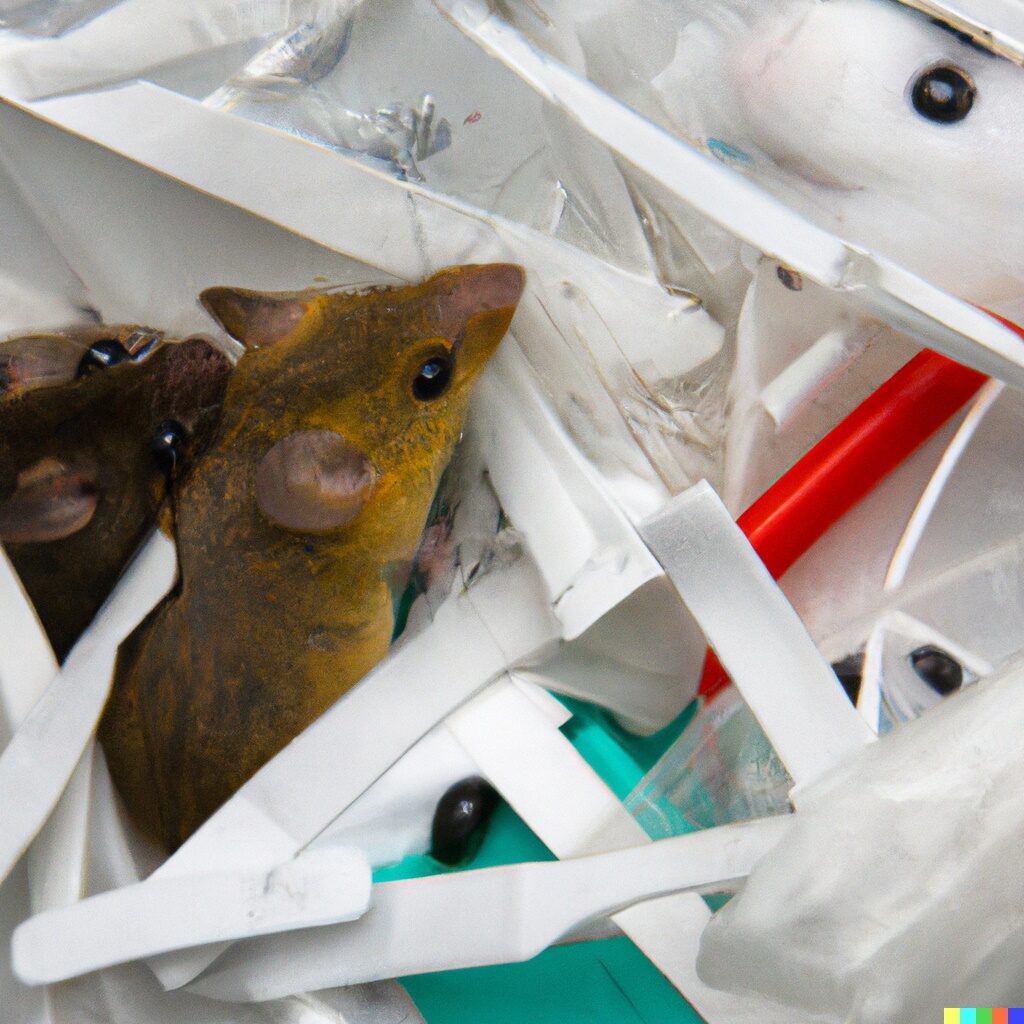 can mice eat plastic?