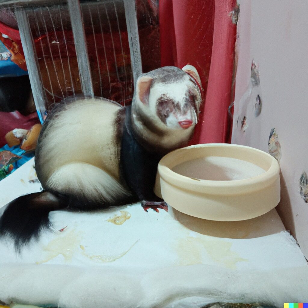 can ferret and dog get along?